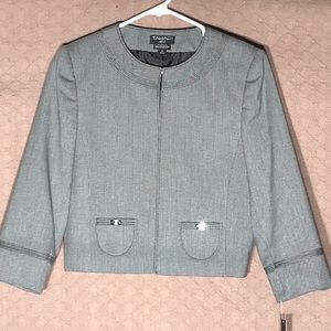 Tahari blazer 4 Black White New with tags